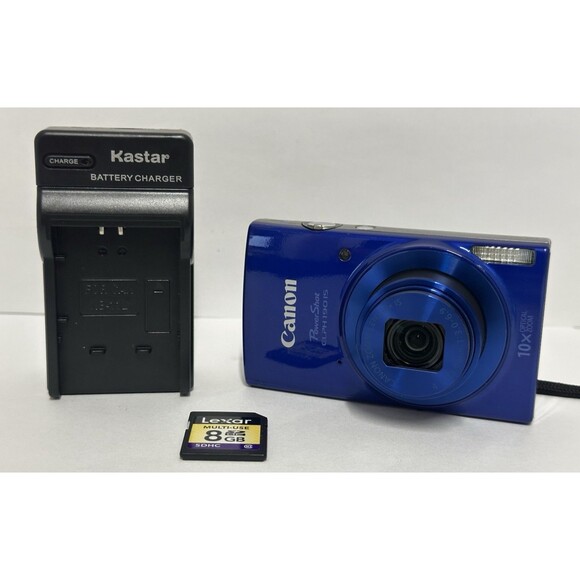 Canon PowerShot ELPH 190 IS Digital Camera 20MP WiFi w/ SD Memory Card TESTED - Picture 2 of 10